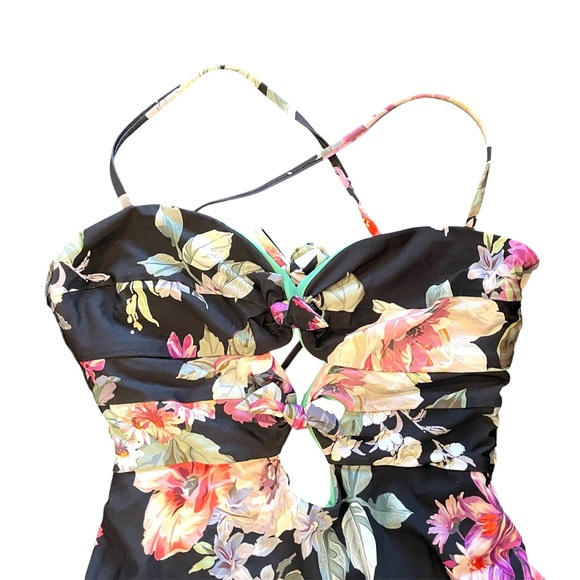 BECCA Spring Fling Floral Cut Out One Piece Swimsuit - Picture 5 of 10